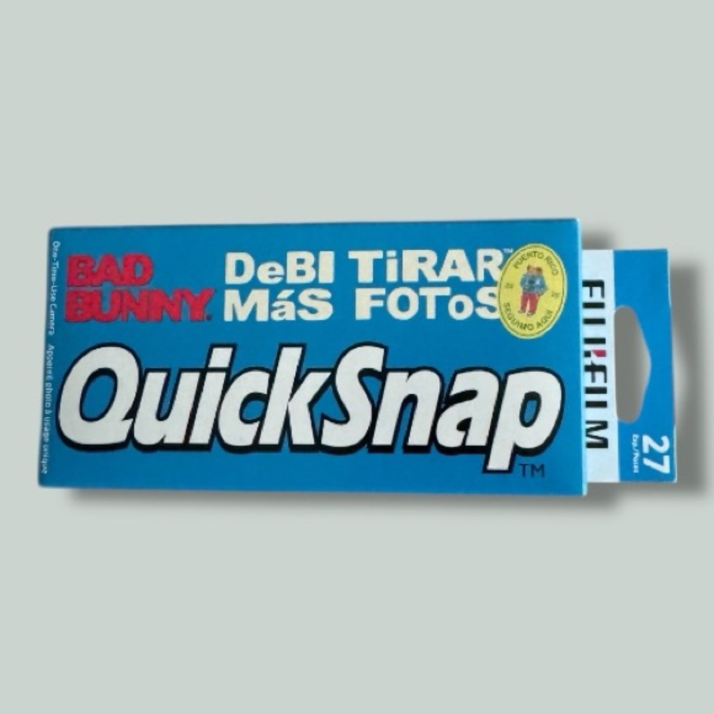 New! Sealed Bad Bunny Debi Tirar Mas Fotos QuikSnap Camera DTMF